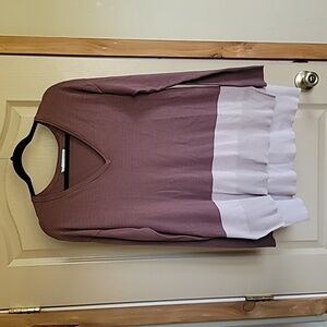 Maurices long sleeve dressy shirt size Medium with two shades of purple